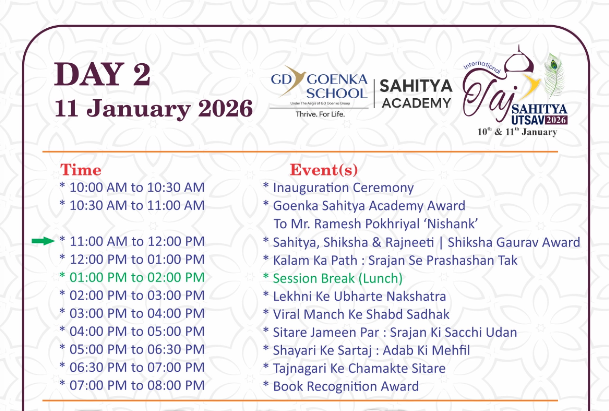 Schedule Day 2a