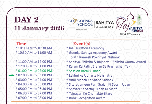 Schedule Day 2c